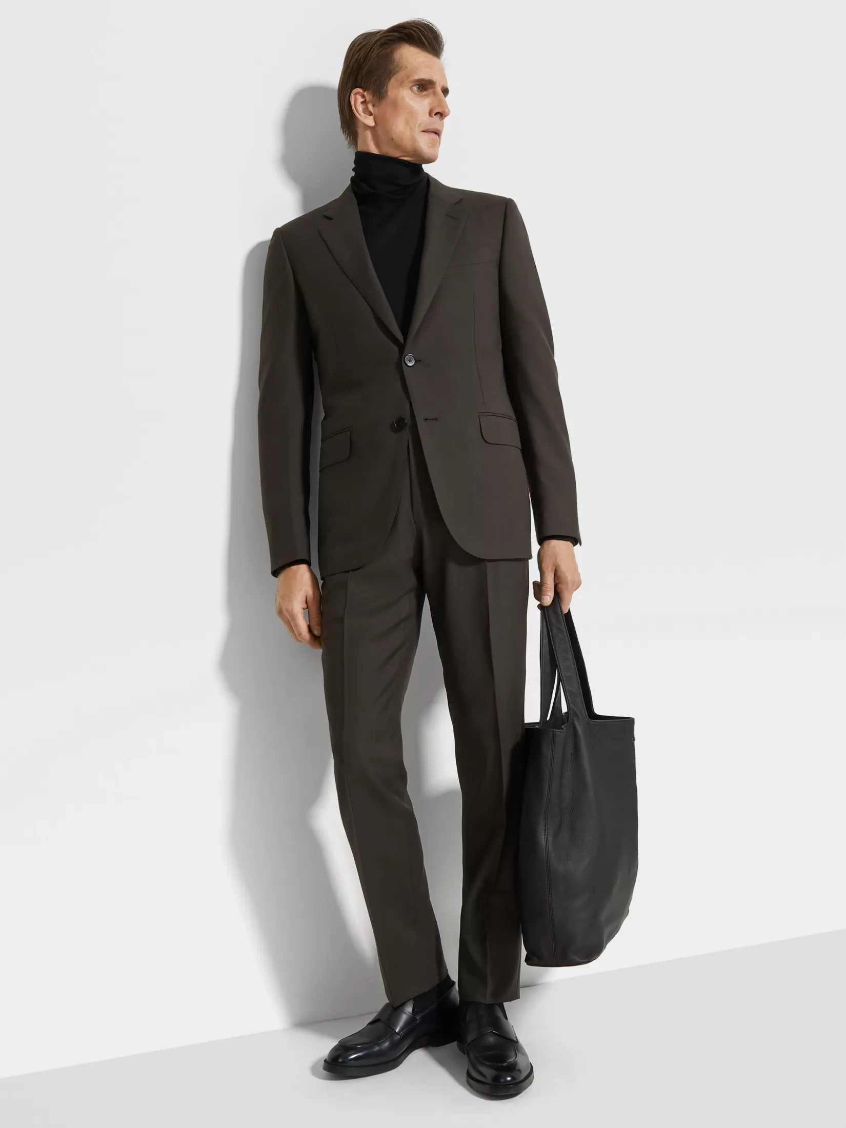 New Abito in Oasi Cashmere Marrone Scuro Abiti