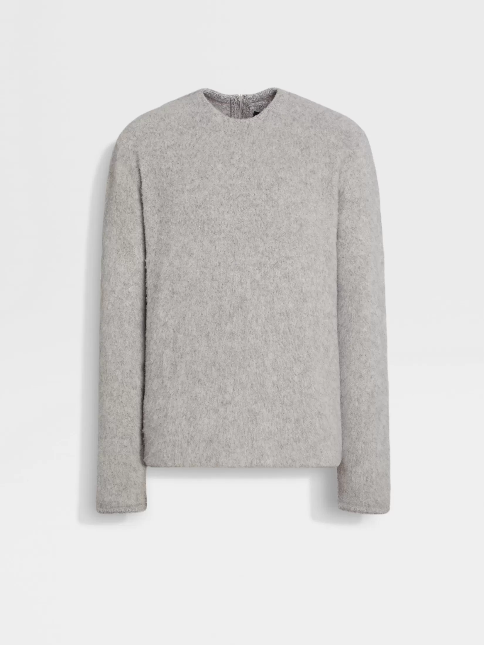 Sale Girocollo in Oasi Cashmere Grigio Chiaro Mélange In Viaggio Con Stile | Maglieria