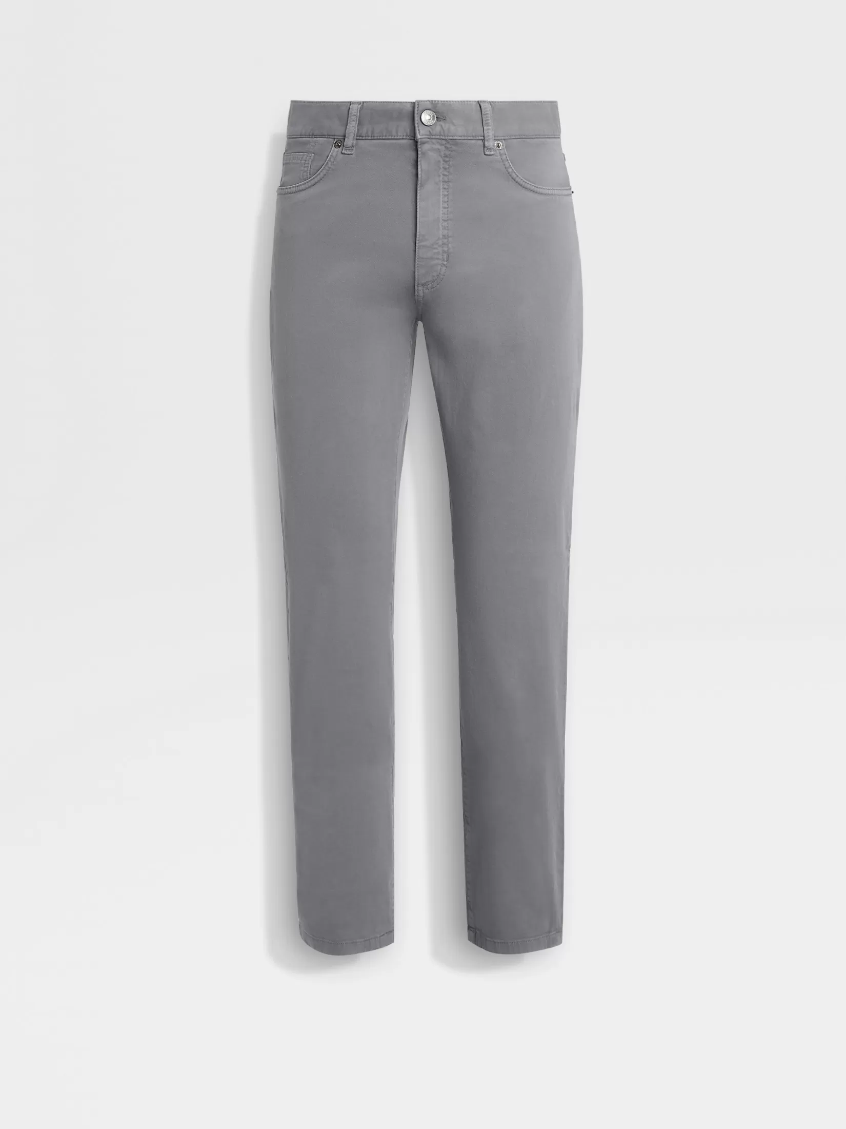 Best Jeans Roccia in Cotone Elasticizzato Grigio Chiaro Jeans