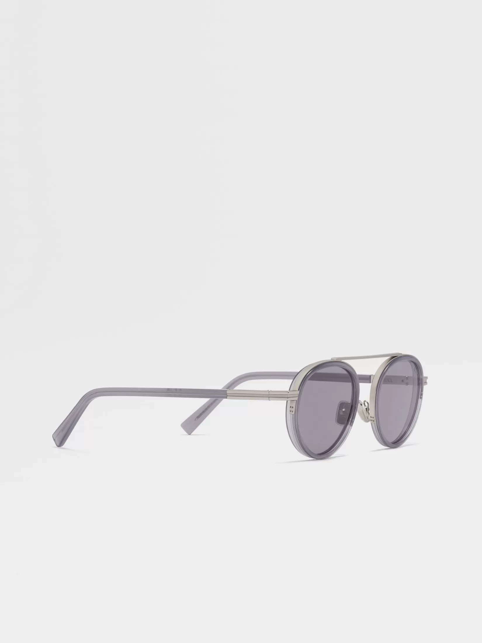 Best Sale Occhiali da Sole Orizzonte II in Acetato e Metallo Grigio Opale Essentials Resort | Occhiali Da Sole