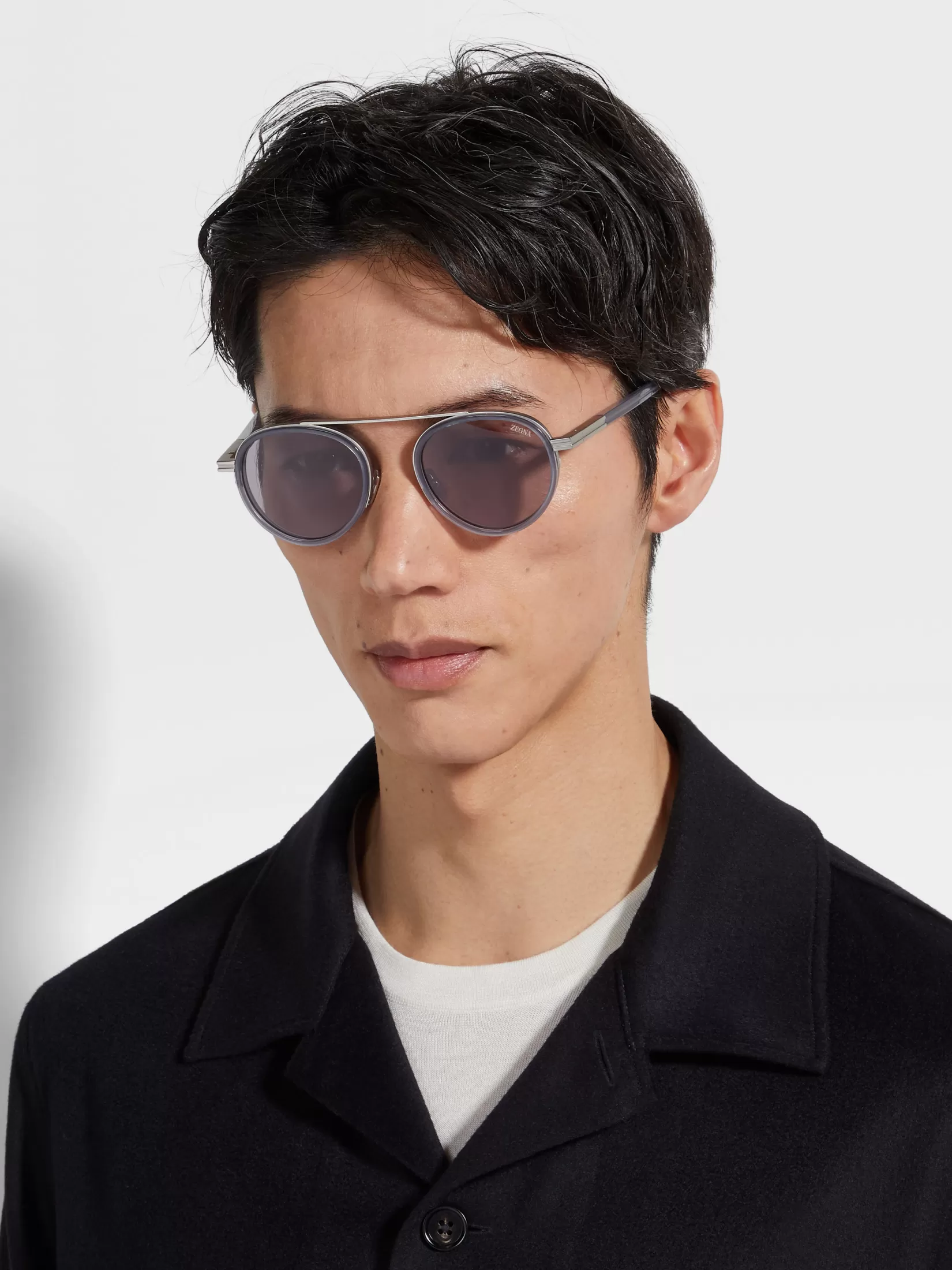 Best Sale Occhiali da Sole Orizzonte II in Acetato e Metallo Grigio Opale Essentials Resort | Occhiali Da Sole
