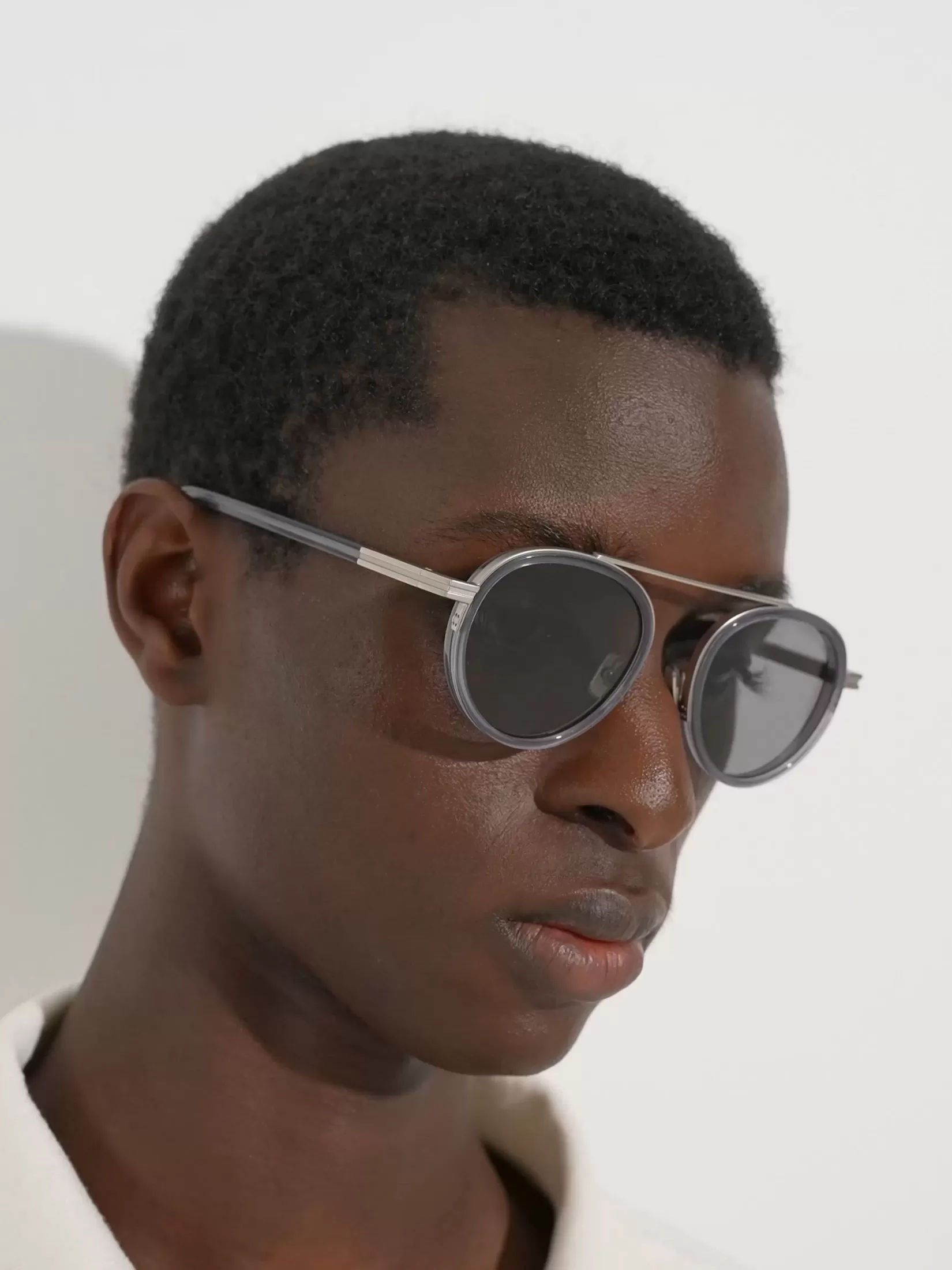 Best Sale Occhiali da Sole Orizzonte II in Acetato e Metallo Grigio Opale Essentials Resort | Occhiali Da Sole