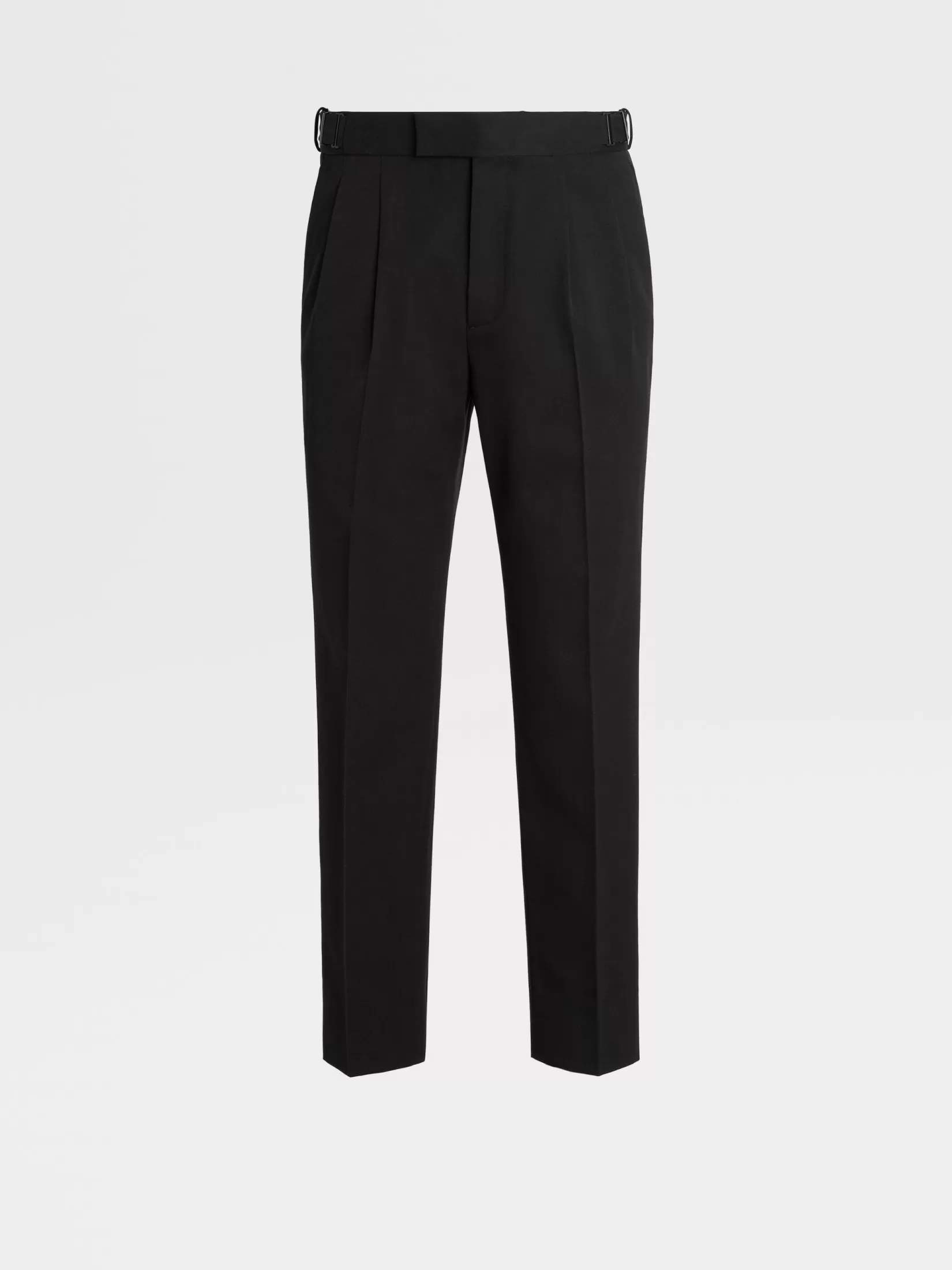 Discount Pantaloni in Cotone e Lana Neri Pantaloni