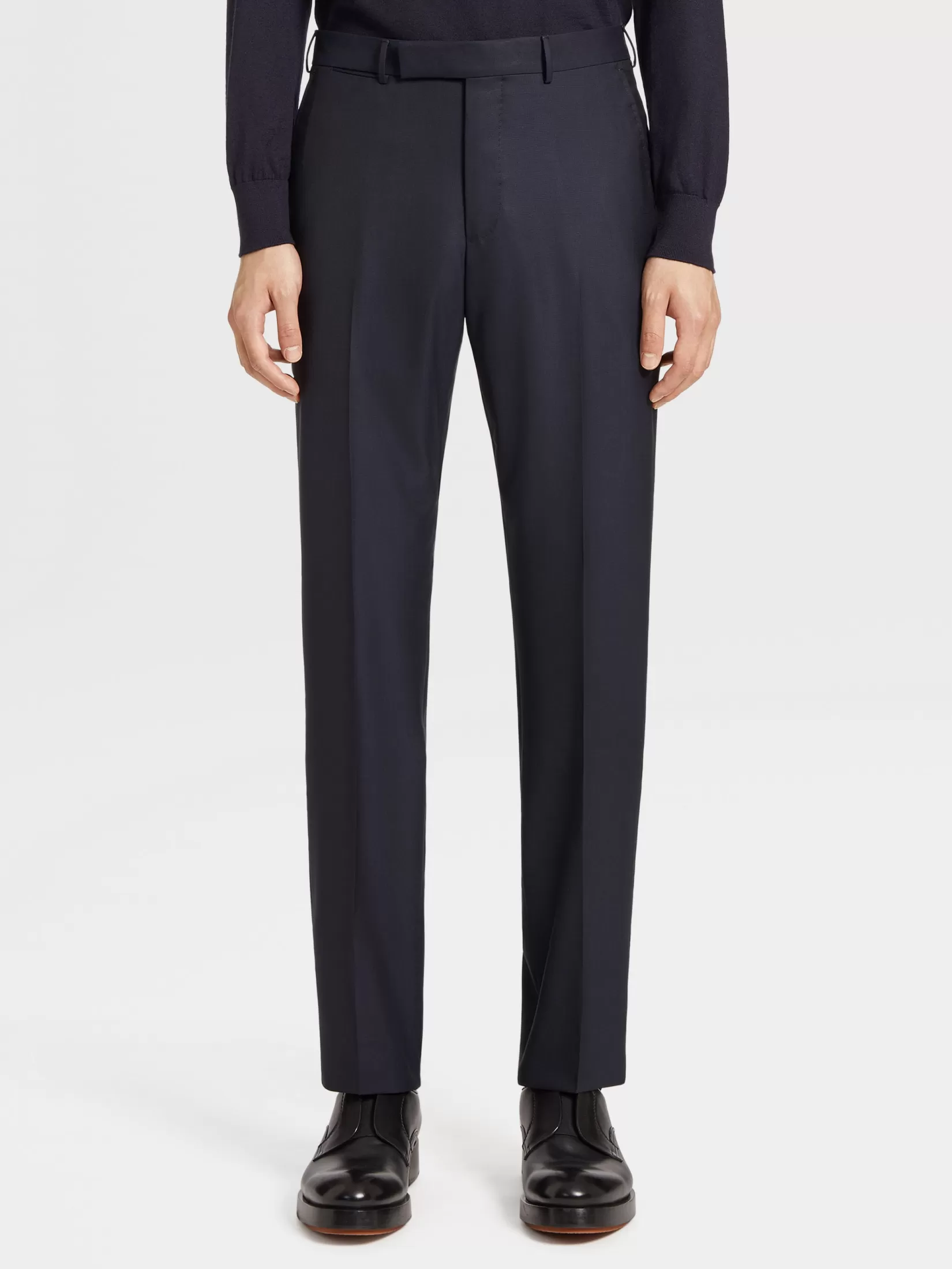 Best Pantaloni in Lana 15milmil15 Blu Navy Pantaloni