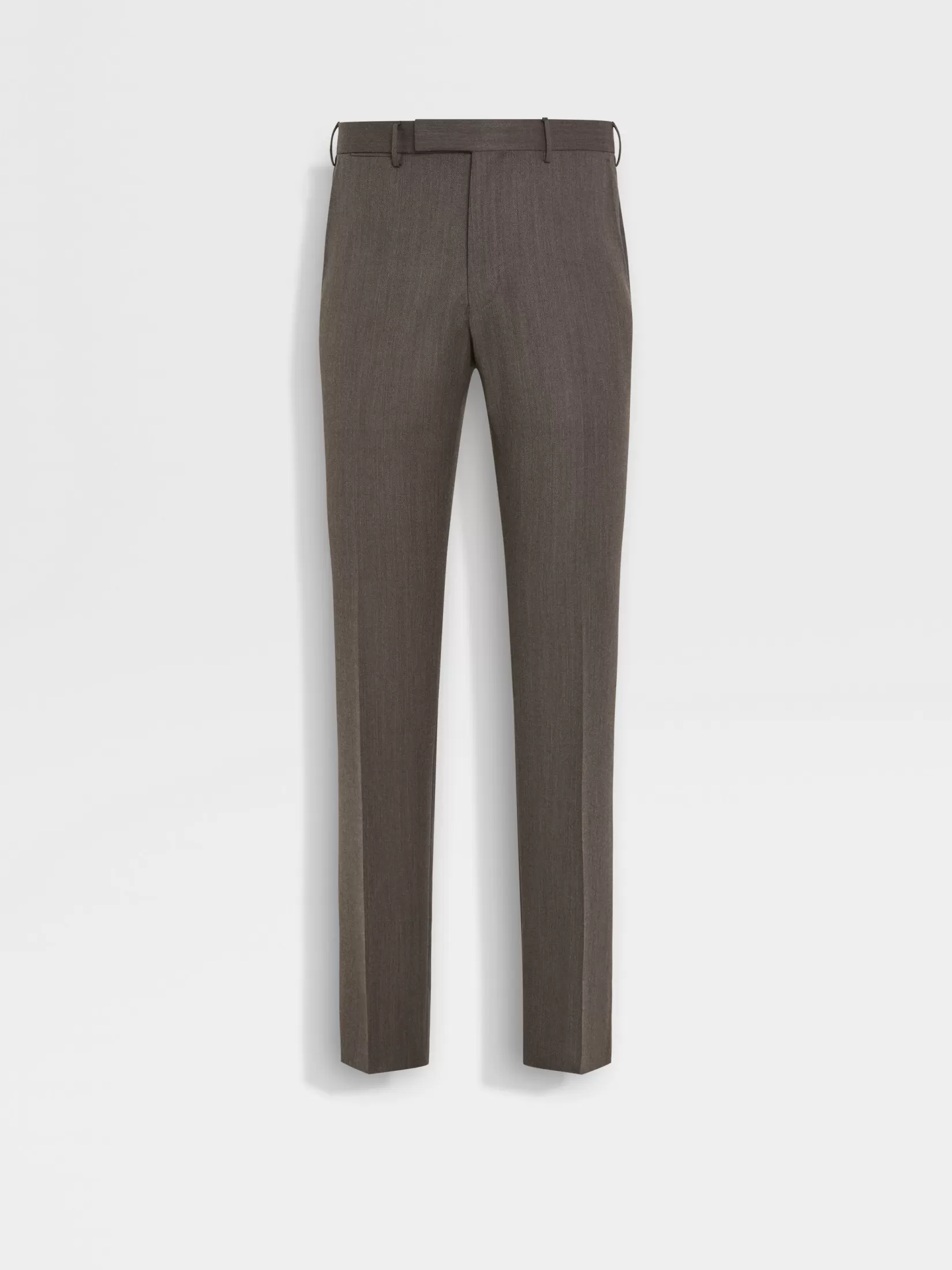 Discount Pantaloni in Lana Trofeo™ Marroni Pantaloni