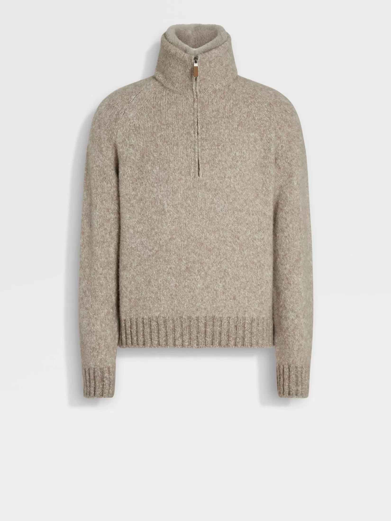 Shop Polo in Misto Cashmere Tortora Chiaro Mélange In Viaggio Con Stile | Polo