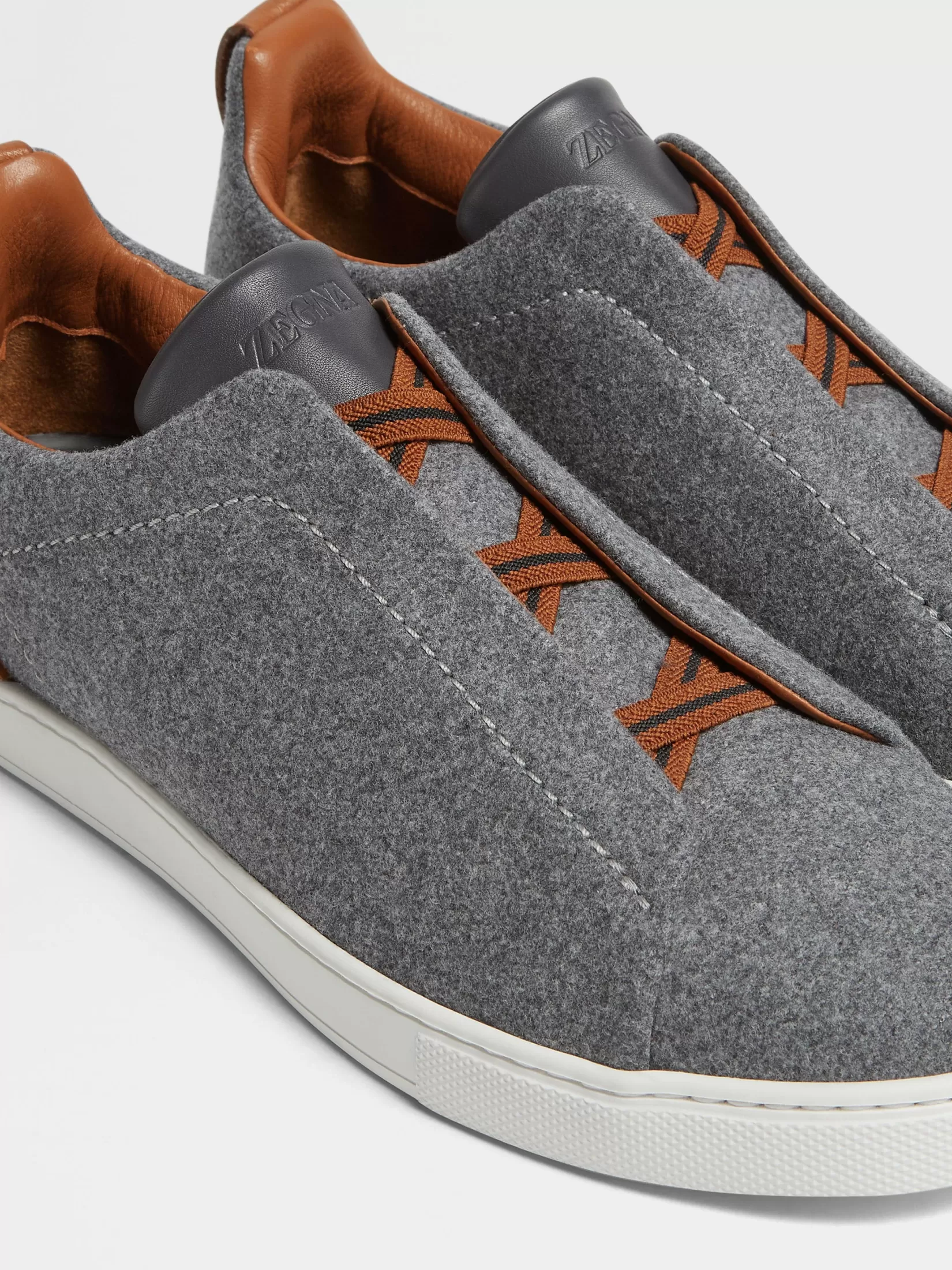 Cheap Sneaker Triple Stitch™ in Lana #UseTheExisting™ Grigio Mélange Sneakers