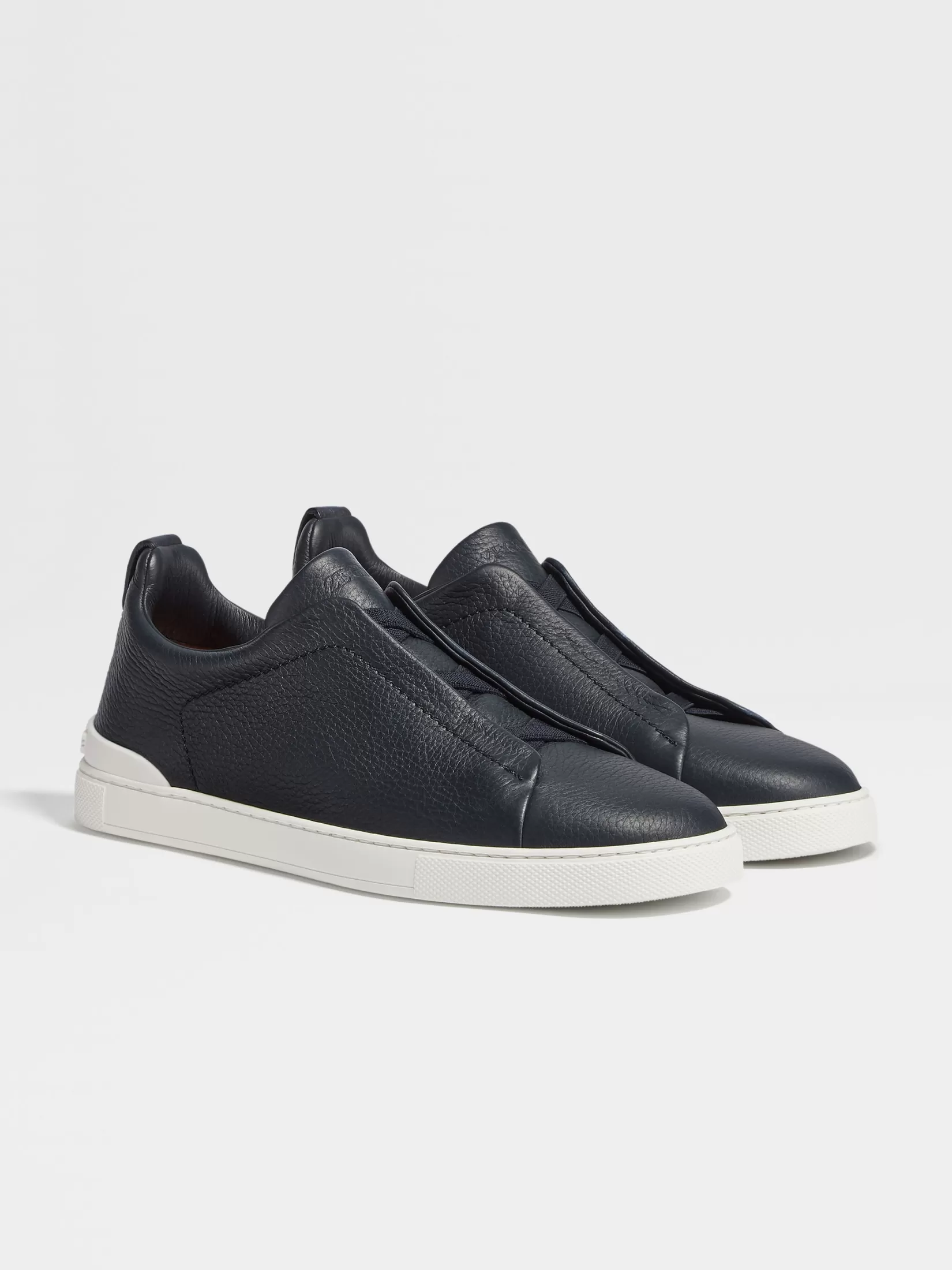 Online Sneaker Triple Stitch™ in Pelle di Cervo Blu Navy Sneakers